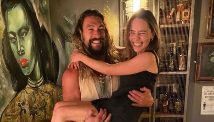Jason Momoa and Emilia Clarke played onscreen couple in the Game of Thrones.